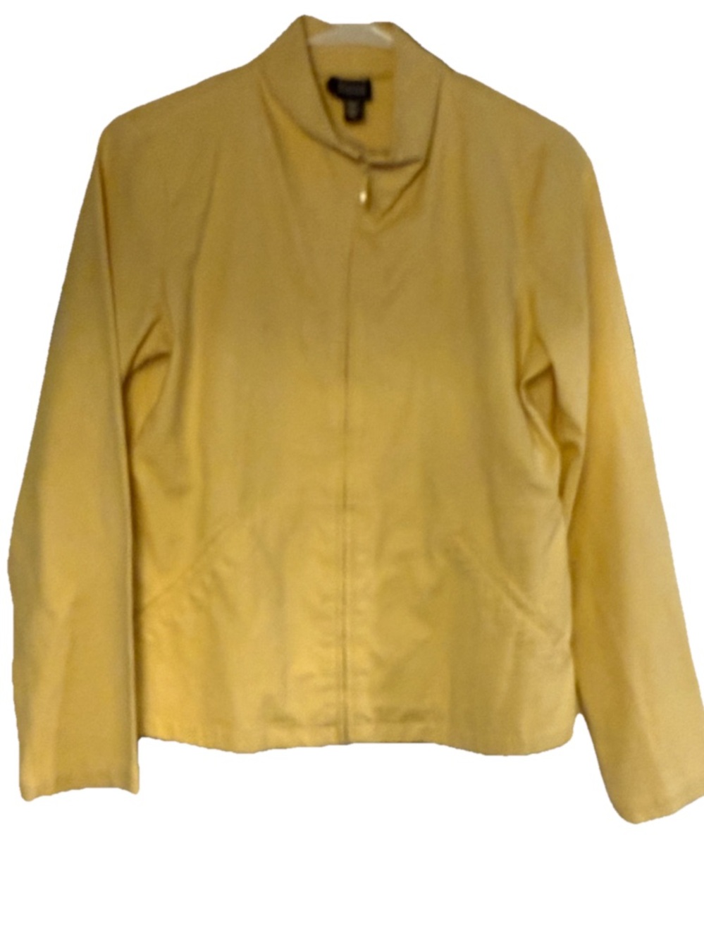 Eileen Fisher Soft Yellow Zip Jacket Women's Size X Small